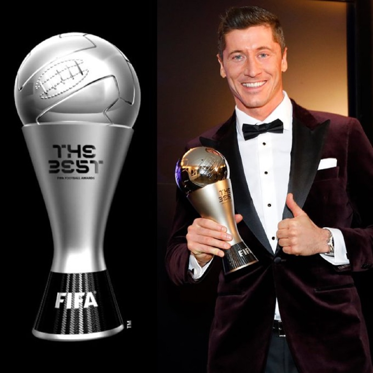 Robert Lewandowski y su premio The Best