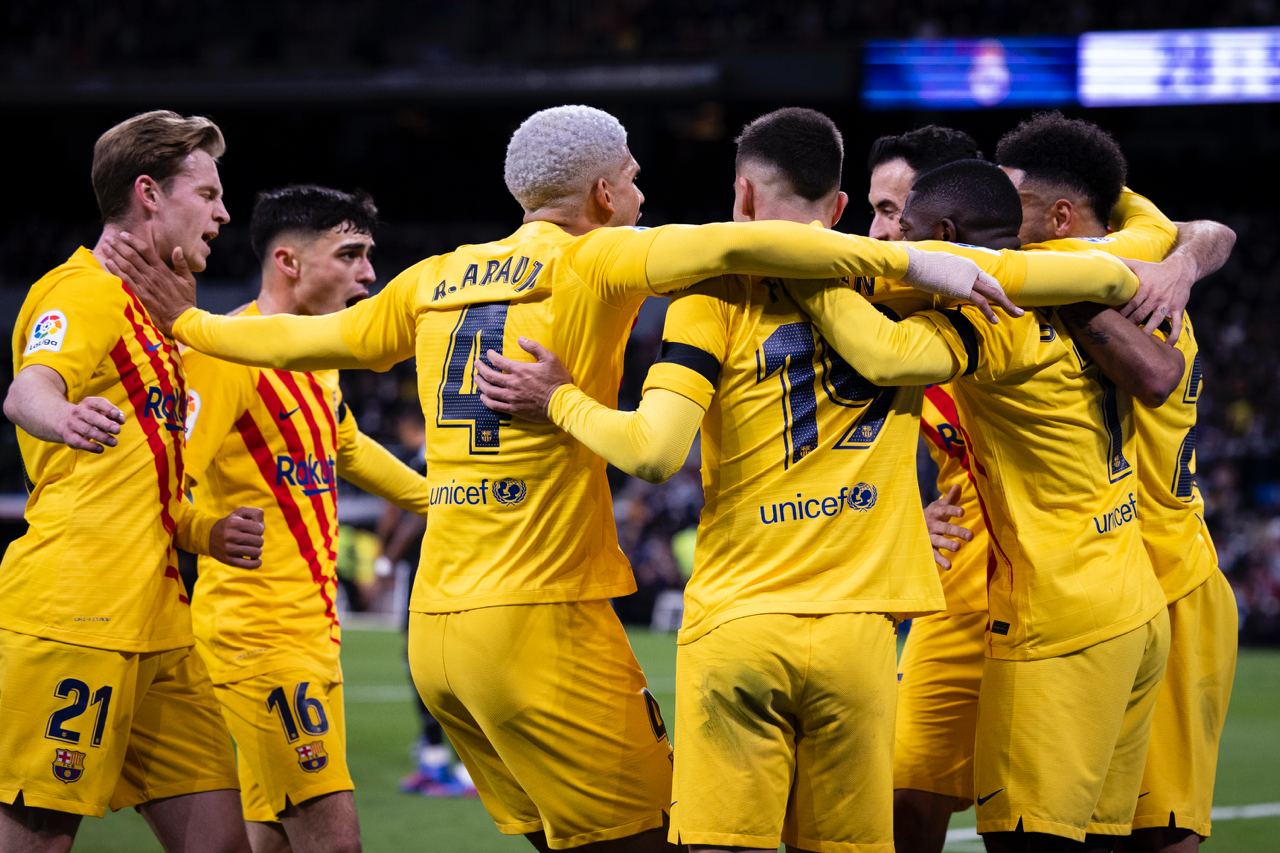 Barcelona Real Madrid festejo