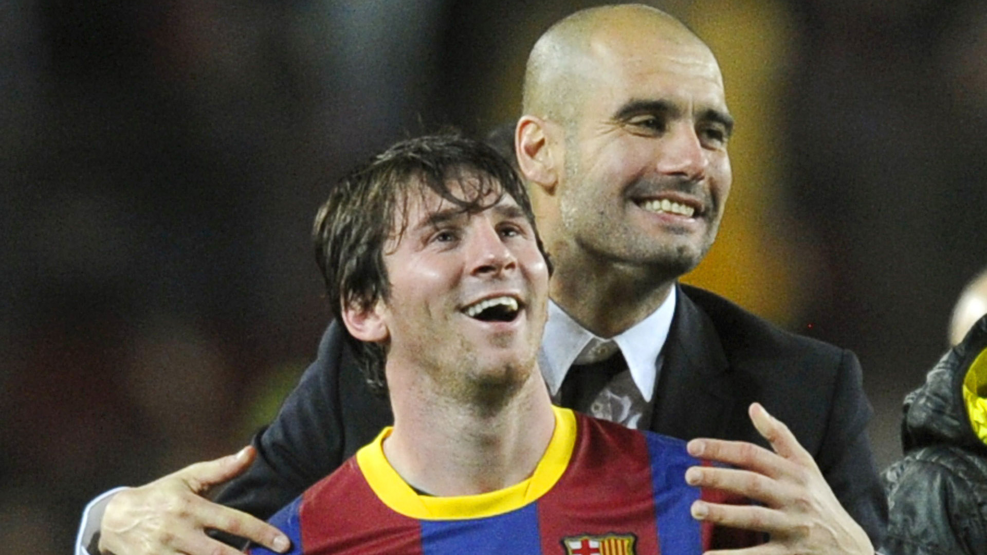 Pep Guardiola y Lionel Messi
