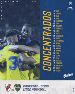 Superclásico convocados River Boca