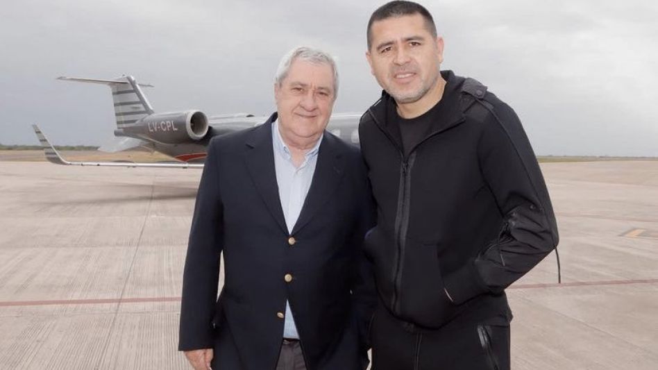 Jorge Amor Ameal y Juan Román Riquelme, presidente y vicepresidente de Boca