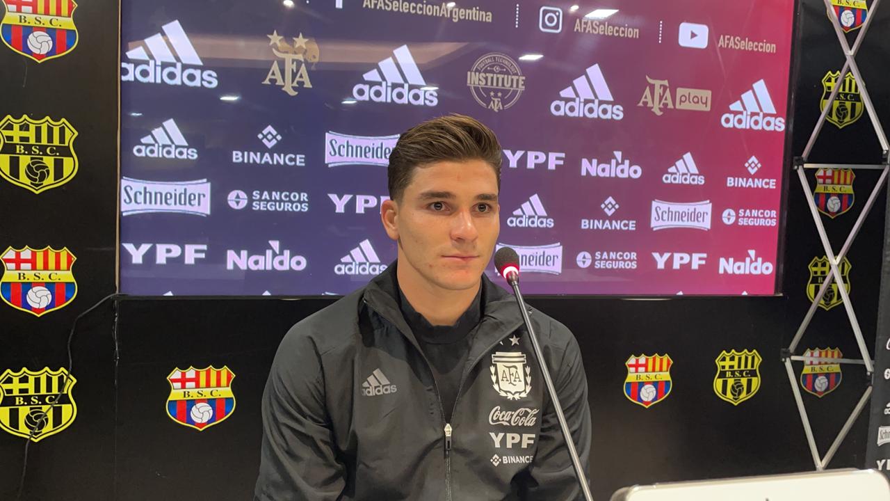 Julián Álvarez, una de las jóvenes promesas de Argentina