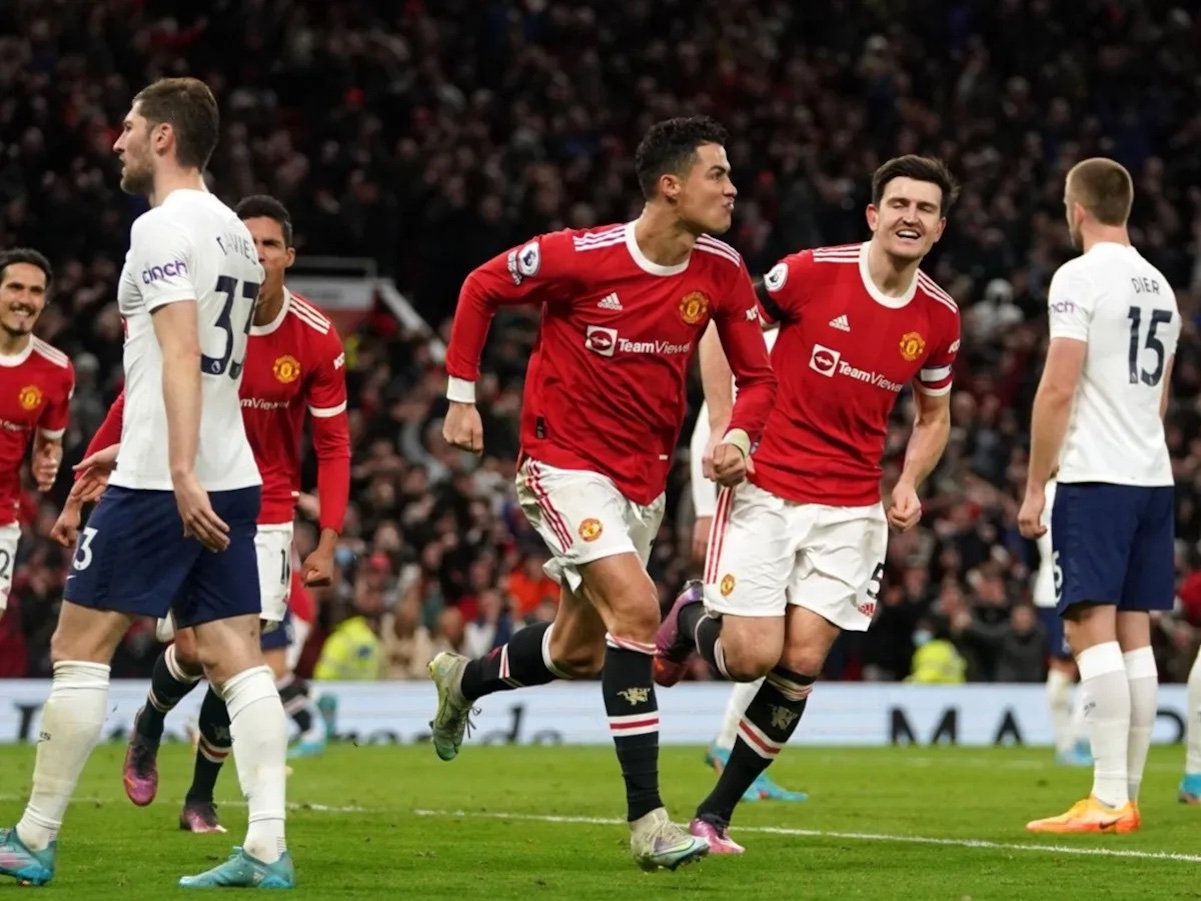 El festejo de Cristiano Ronaldo frente al Tottenham