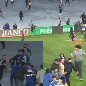 Al término de la victoria de Central Córdoba hubo invasión de cancha y robo de camisetas