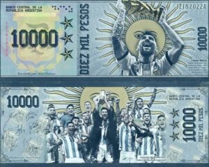 Billete Messi 10000